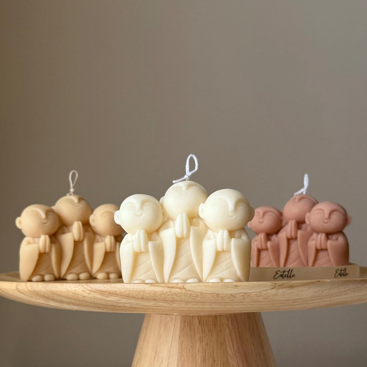 Bougie artisanale Moine | Décoration d'intérieur en cire de soja