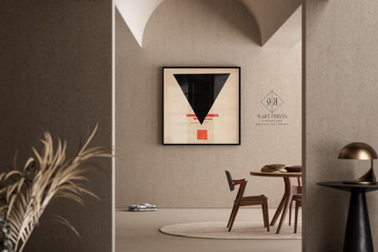 Impression d'art suprématiste d'Ilya Chashnik : Abstrait vintage moderne du milieu du siècle (Giclée)