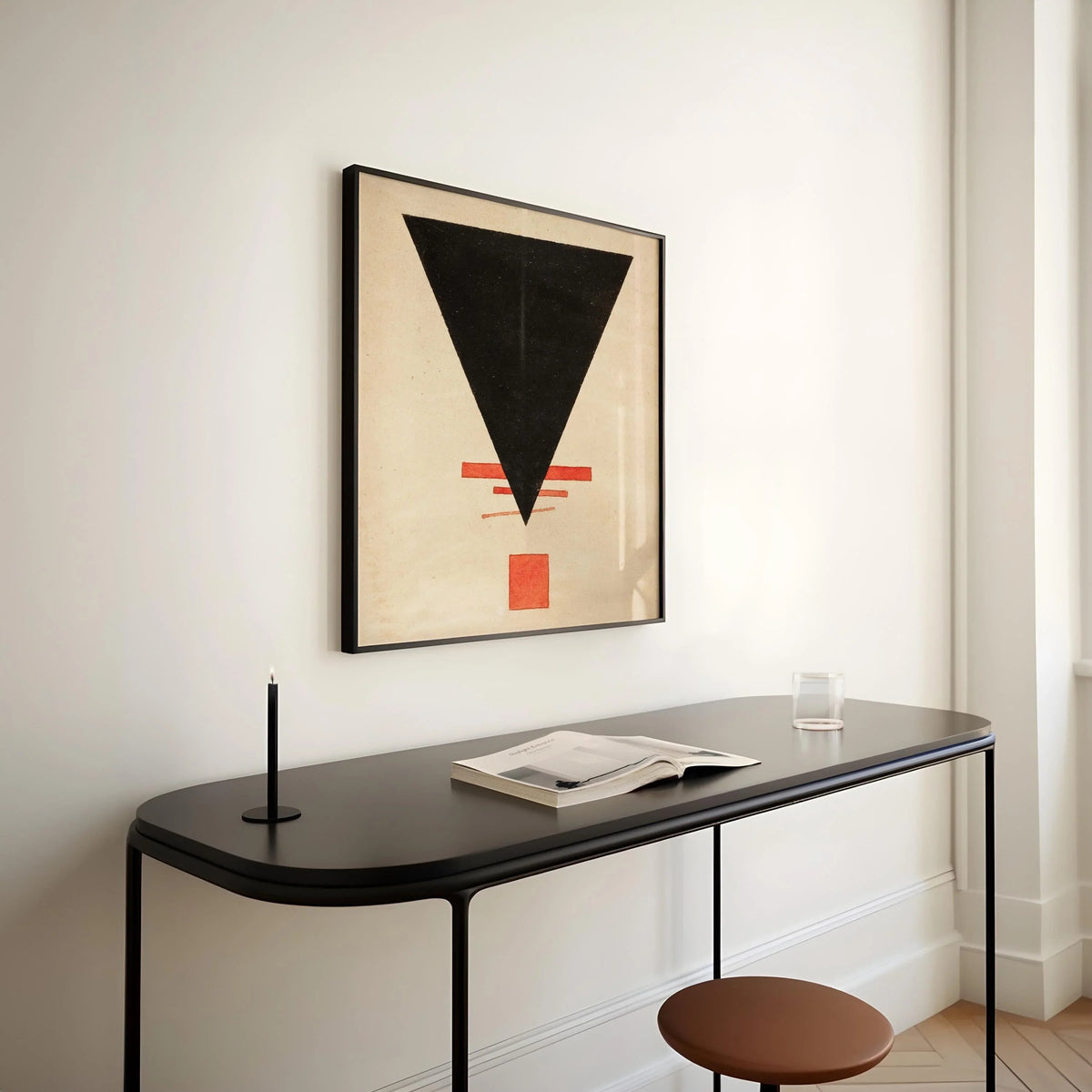 Impression d'art suprématiste d'Ilya Chashnik : Abstrait vintage moderne du milieu du siècle (Giclée)