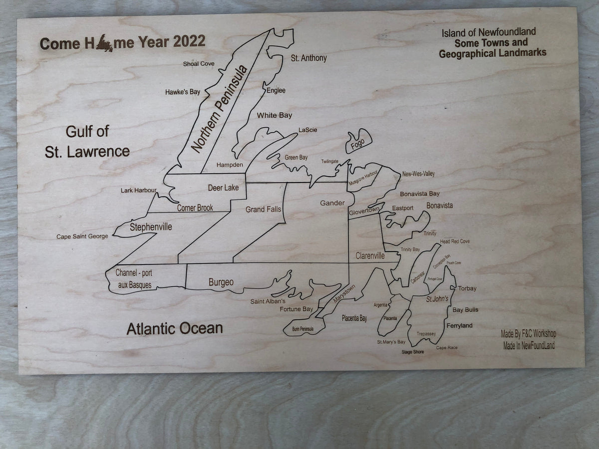 Newfoundland Map Puzzle