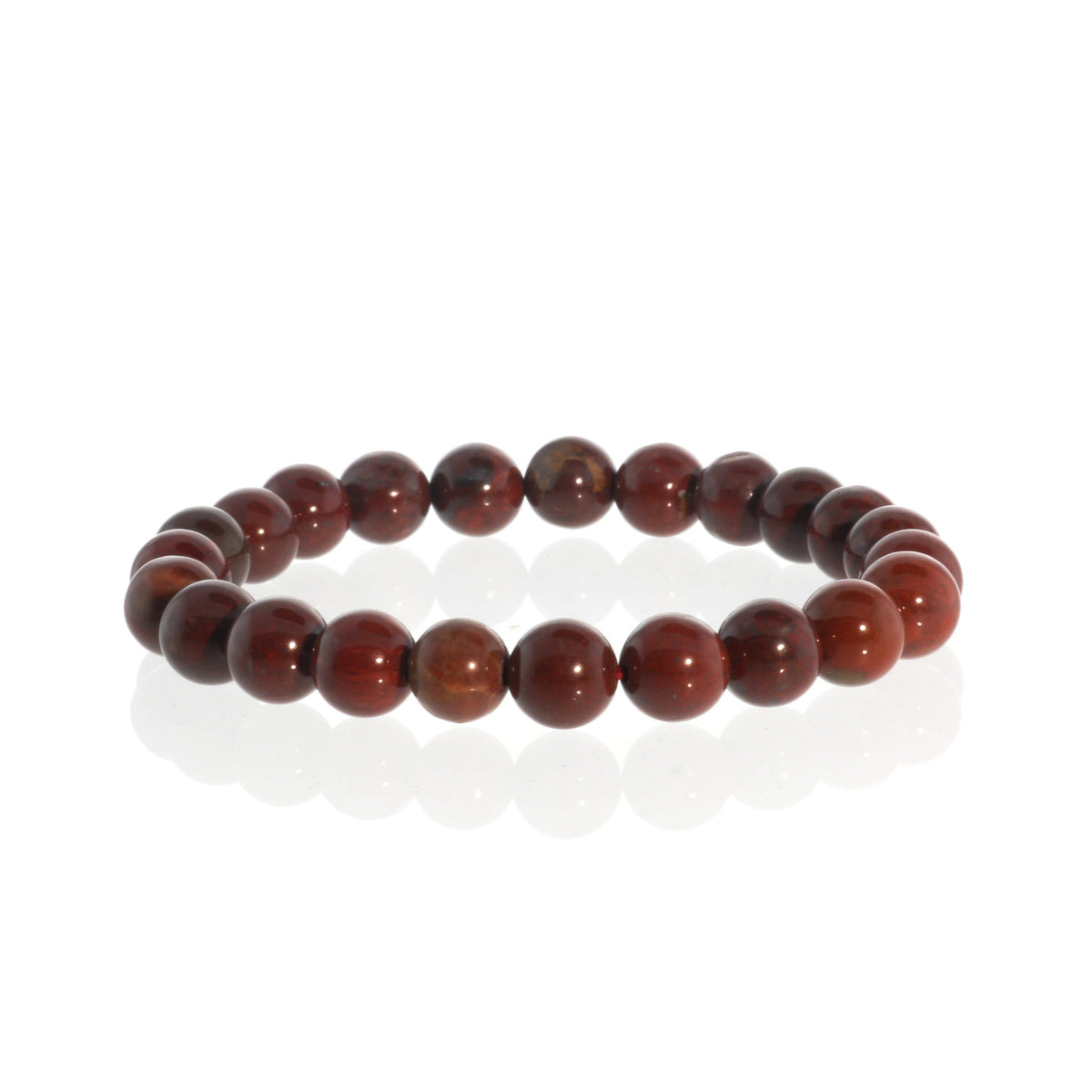 Brecciated Jasper Round Bracelet - 8mm