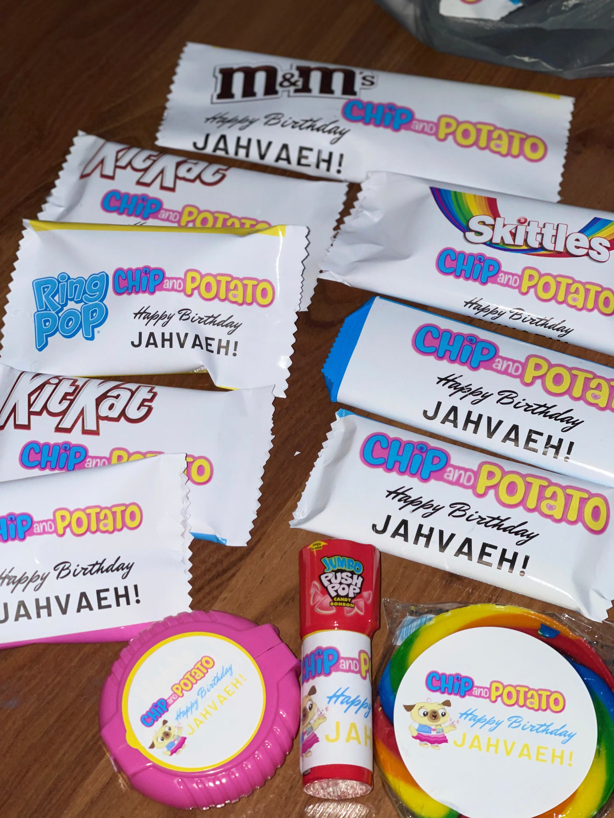 Emballages de bonbons personnalisés - Cadeaux de fête personnalisés