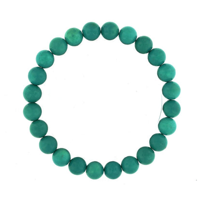 Turquoise Round Bracelet - 8mm (Enhanced)