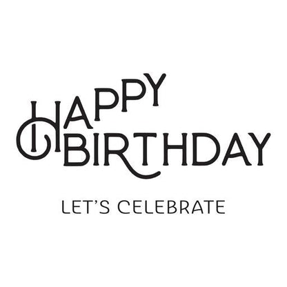 Joyeux anniversaire Plaque d'impression Célébrer de la collection BetterPress