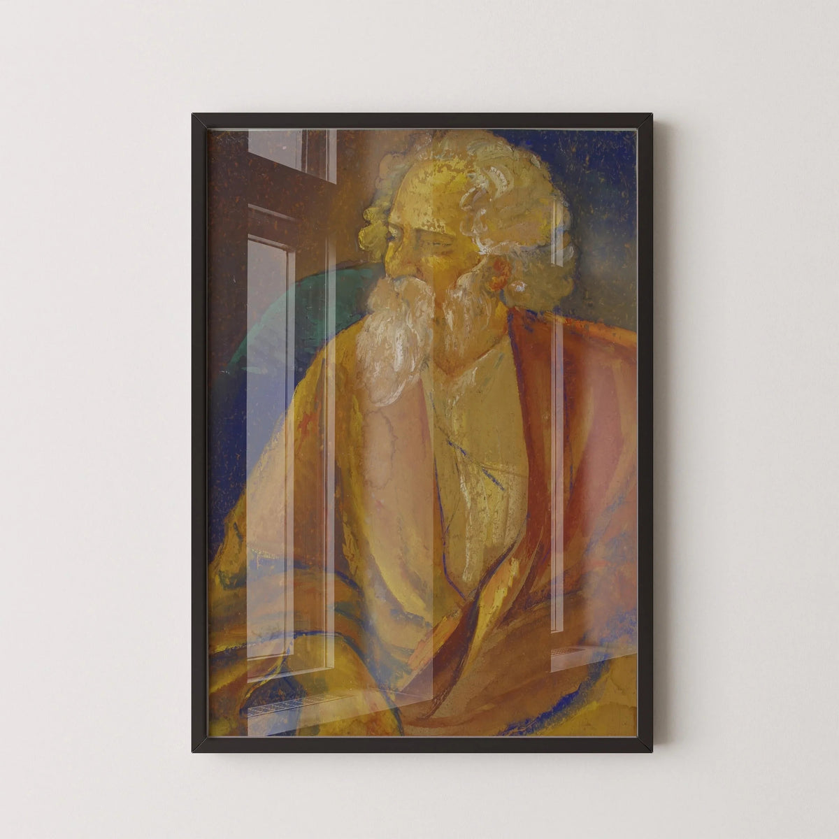 Jamini Roy - Rabindranath Tagore | Bengali Art (available handframed or unframed)
