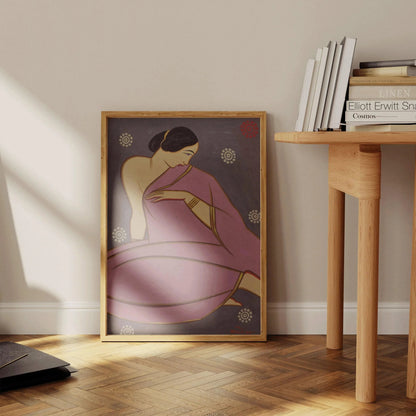 Jamini Roy - Sari rose