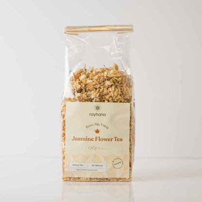 Jasmine Flower Herbal Tea – Rayhana Organics – Whole Dried Blossoms