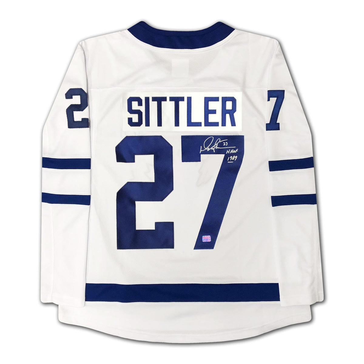 Darryl Sittler Autographed Toronto Maple Leafs White Jersey