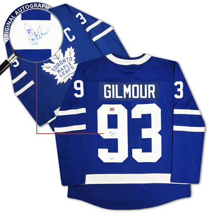 Doug Gilmour Autographed Toronto Maple Leafs Blue Jersey