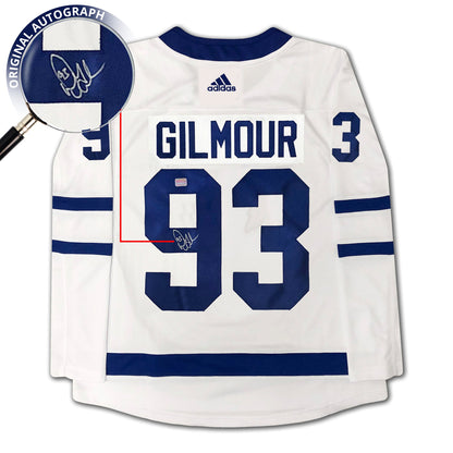 Doug Gilmour Autographed Toronto Maple Leafs White Jersey White