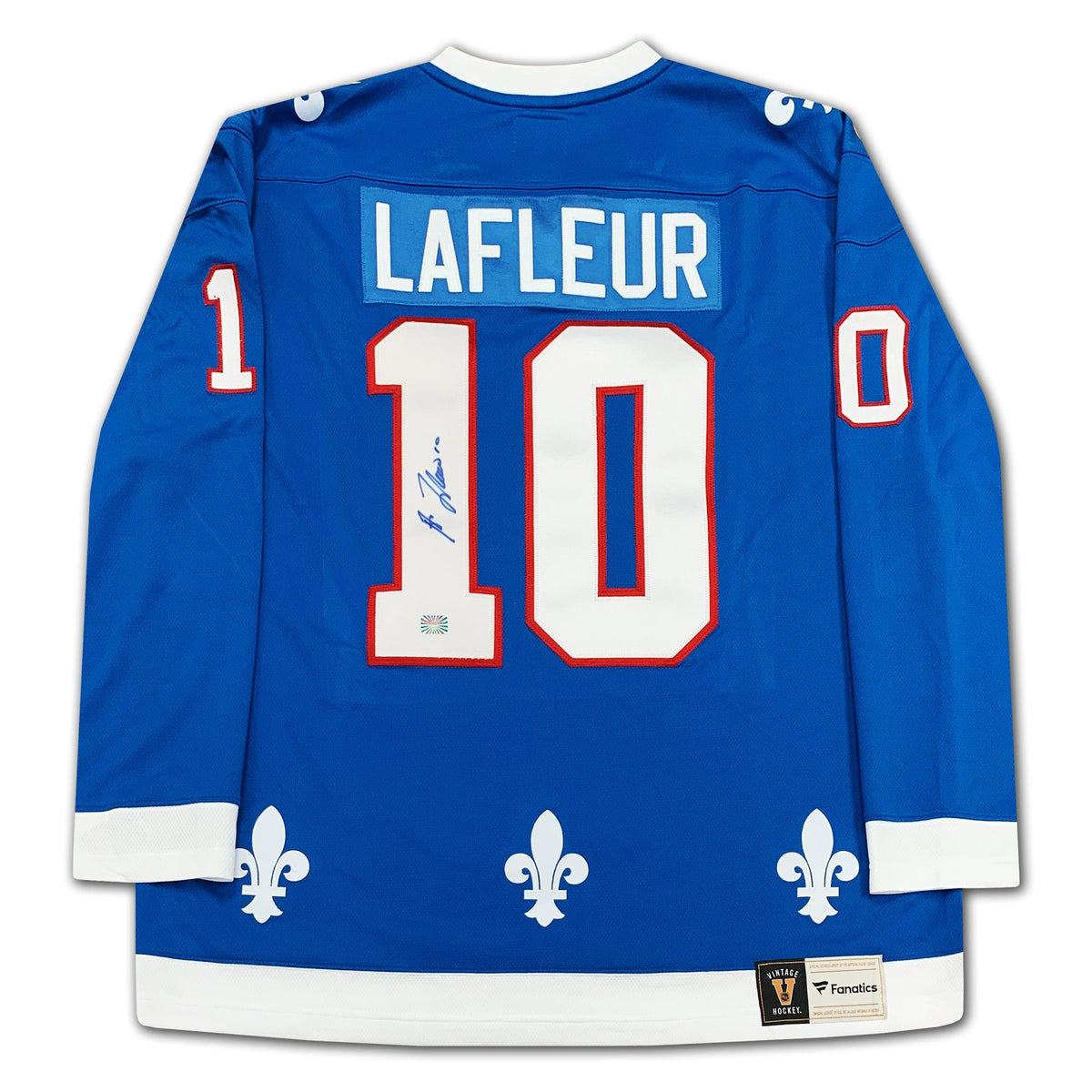 Guy Lafleur Autographed Quebec Nordiques Blue Jersey