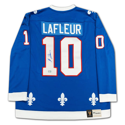 Guy Lafleur Autographed Quebec Nordiques Blue Jersey