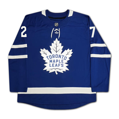 Frank Mahovlich Autographed Toronto Maple Leafs Blue Jersey