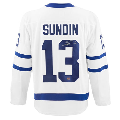 Mats Sundin Autographed Toronto Maple Leafs White Jersey