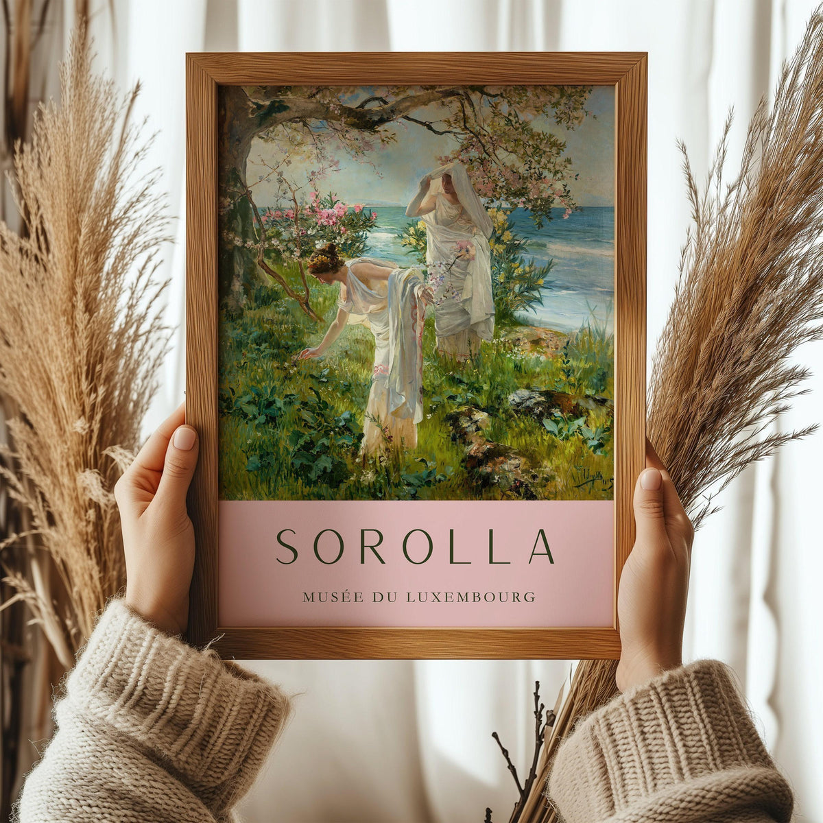 Sorolla Greek Girls Print: Classic Spanish Fine Art (Framed or Unframed)