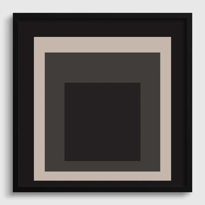 Josef Albers Inspired - Elegance - Homage to the Square Giclee Print: Mid-Century Modern Art