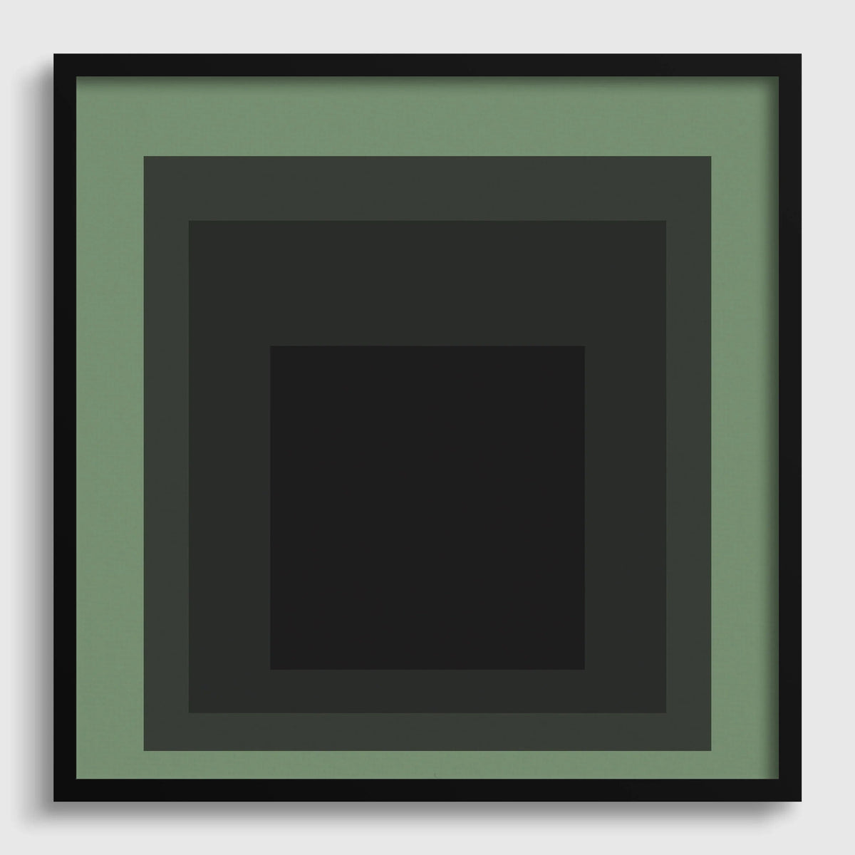 Josef Albers Inspired 'Sleep' Giclee Print: Mid-Century Modern Art, Handframed Option