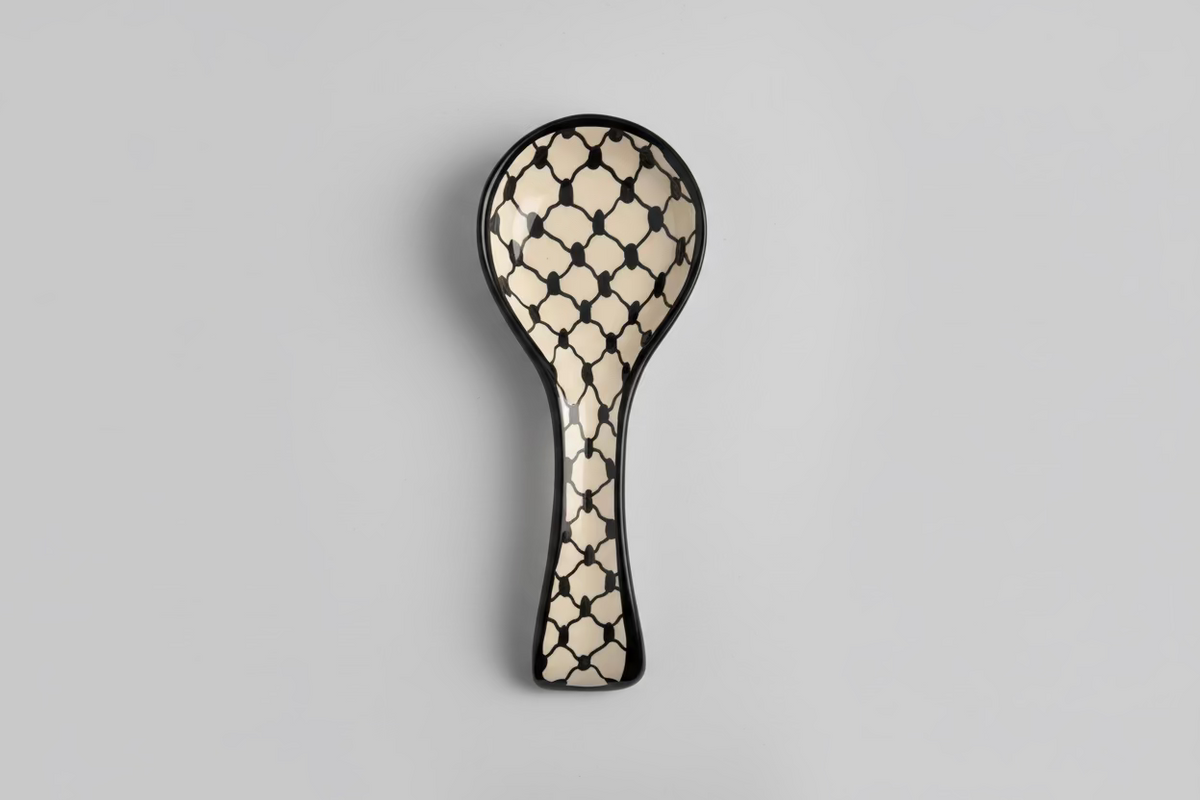 Repose-cuillère en céramique fait main – Grande taille | Plusieurs motifs