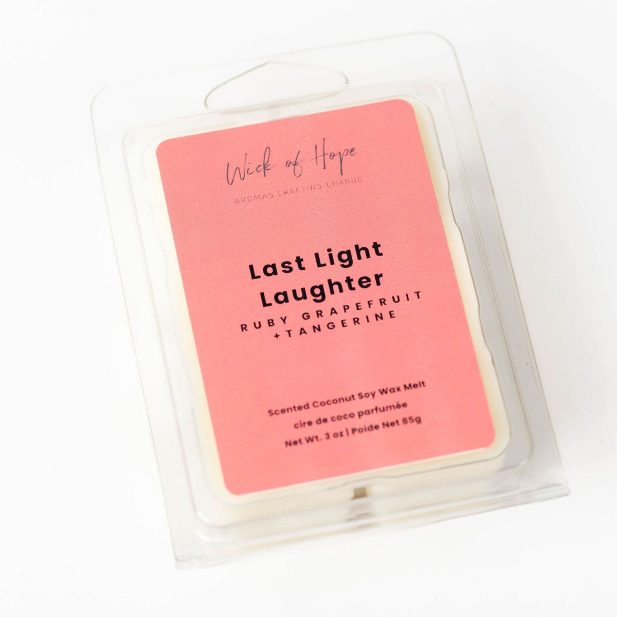 Galet de cire fondante Dernier Rire Crépusculaire | Pamplemousse Ruby + Mandarine