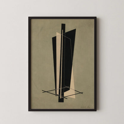 Estampe Bauhaus de Moholy-Nagy : Art abstrait Kestnermappe (Encadrement manuel disponible)
