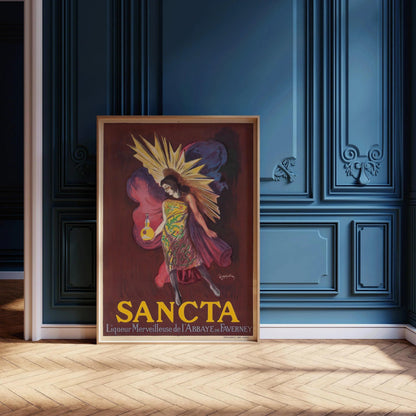 Leonetto Cappiello Sancta Liquor Poster: Vintage Art Nouveau Print