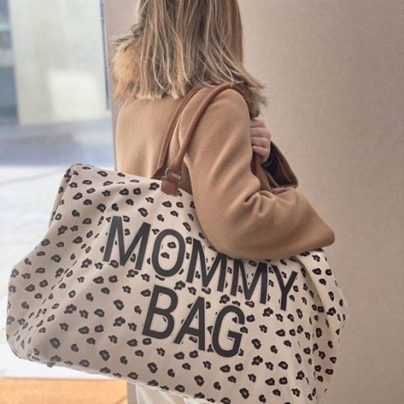 Sac à langer imprimé léopard audacieux