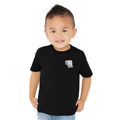 Embroidered "Shit Happens" T-shirt for toddlers