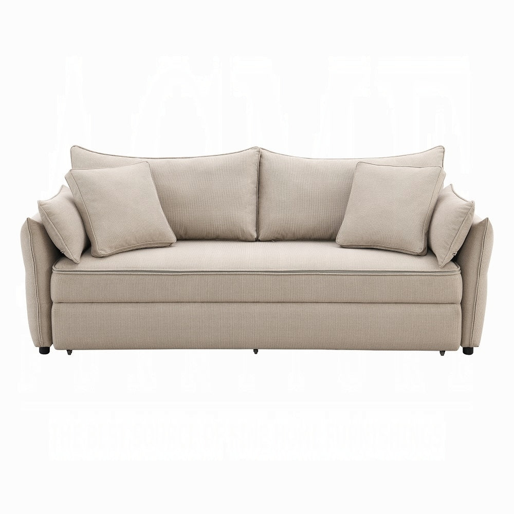 Canapé-lit convertible avec rangement Cais - Beige
