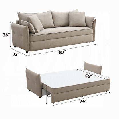 Canapé-lit convertible avec rangement Cais - Beige