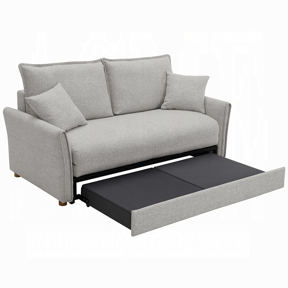 Canapé-lit avec rangement Oran (taille condo) – Gris