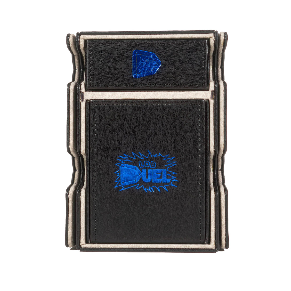 Black - Mach 3 - Deck Box - Holds 100 Double Sleeved Cards - Magnetic Removable Lid