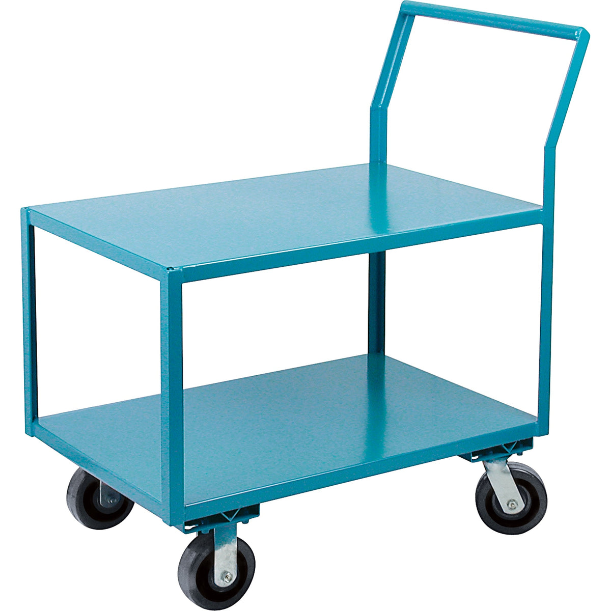 Chariots d'atelier robustes à profil bas, 2 niveaux, 24" larg. x 40" prof. x 41" haut., capacité de 2400 lb.