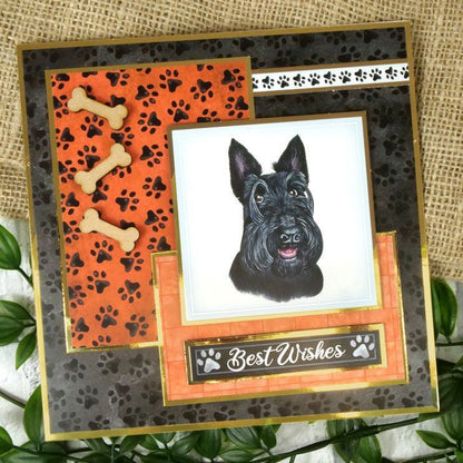 Feuille de Toppers pour Carte Joyeux Anniversaire (Thème Chiens)