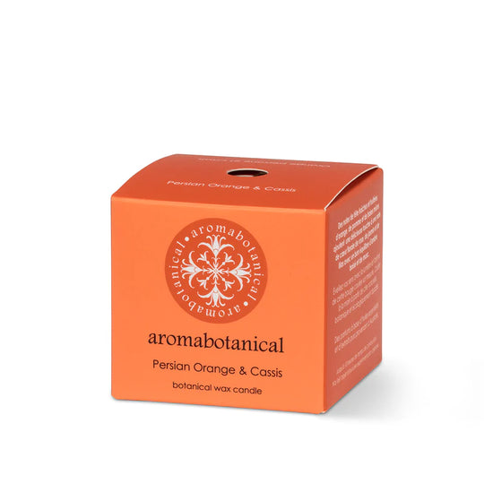 Mini Persian Orange & Cassis Candle with Soothing Scent by Aromabotanical