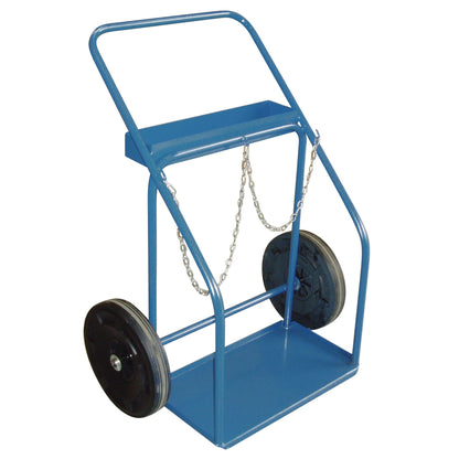 Chariots pour bouteilles de gaz, roues en caoutchouc, base de 33 cm l x 63,5 cm L, 453,6 kg.