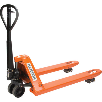 Transpalette manuel super robuste, acier, 122 cm L x 68,6 cm l, capacité de 4990 kg