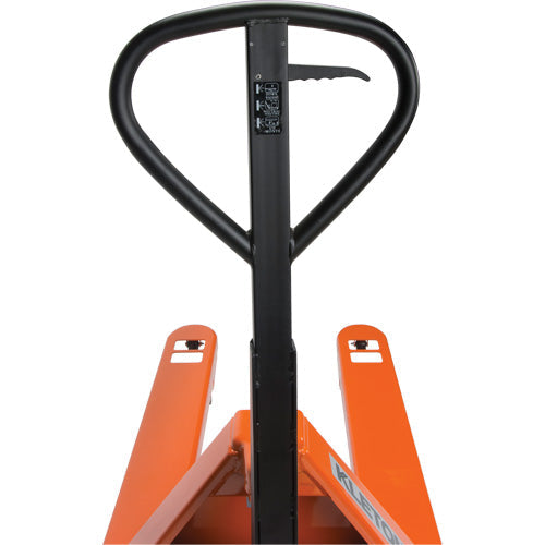 Transpalette manuel super robuste, acier, 122 cm L x 68,6 cm l, capacité de 4990 kg