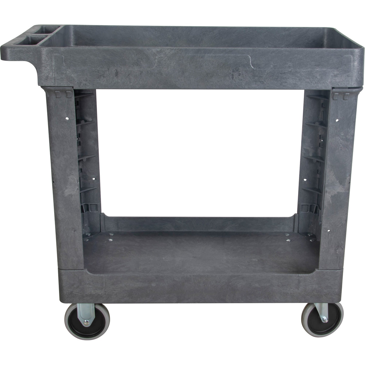 Chariot de service utilitaire, 2 niveaux, 16-1/2" x 32-1/2" x 34-1/2", capacité de 550 lb