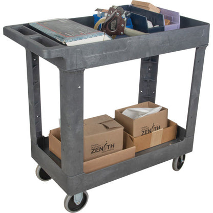 Chariot de service utilitaire, 2 niveaux, 16-1/2" x 32-1/2" x 34-1/2", capacité de 550 lb