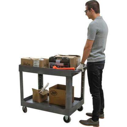 Utility Service Cart, 2 Tiers, 24-5/8" x 32-1/2" x 40", 550 lbs. Capacity