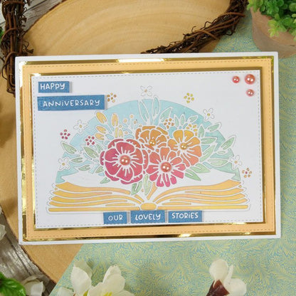 Pour l'amour des timbres - Bandes de texte Floral Burst