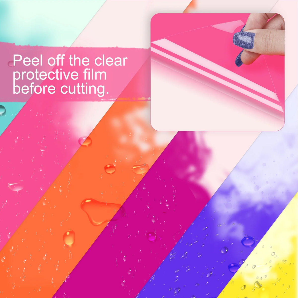 TeckWrap NEW Cold Color Changing Vinyl Sheets Pack (9 PCS)