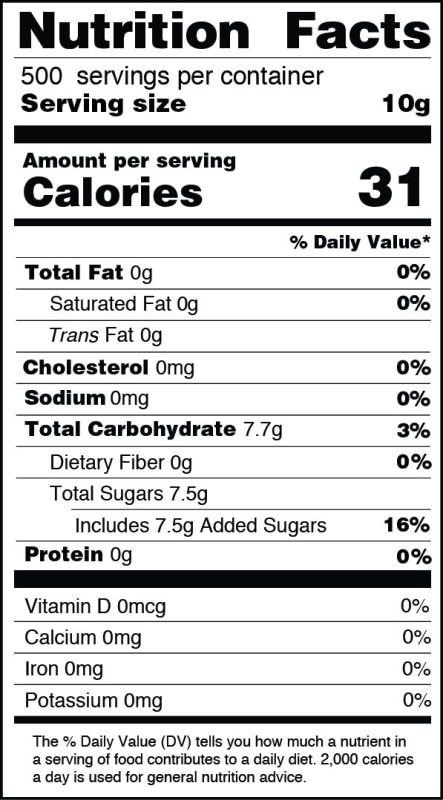 Fructose (5kg) | Sweetener | Bossen Canada | Ships Free Within Canada on Orders Above CAD $199
