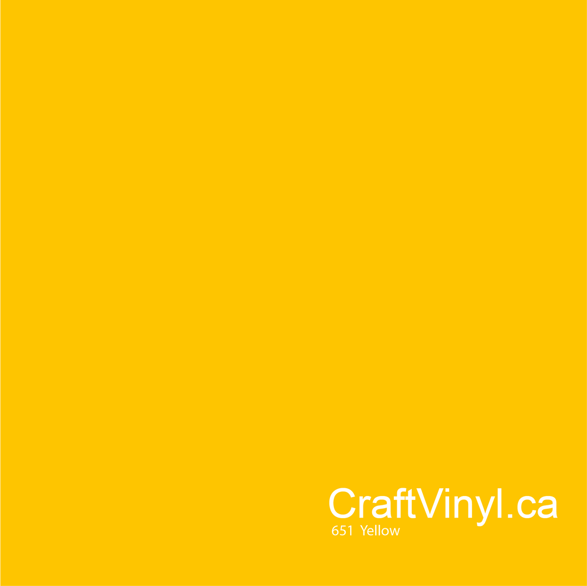 Oracal 651 Glossy Yellow #021 sheets and rolls