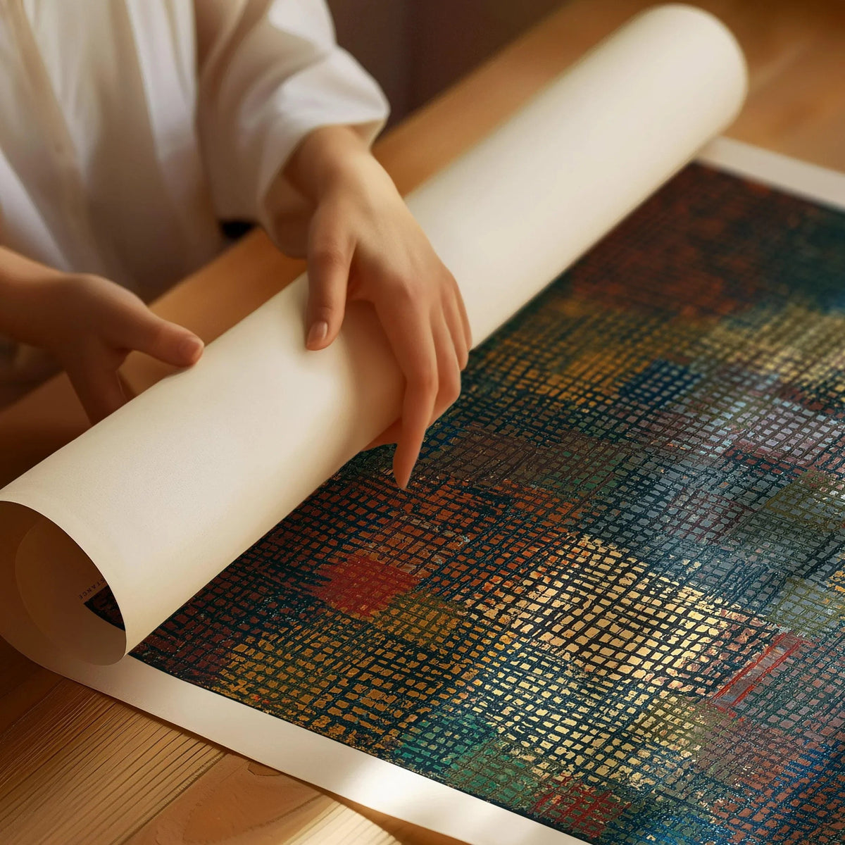 Paul Klee - Couleurs à distance | Art abstrait moderne (Disponible encadré à la main ou sans cadre)