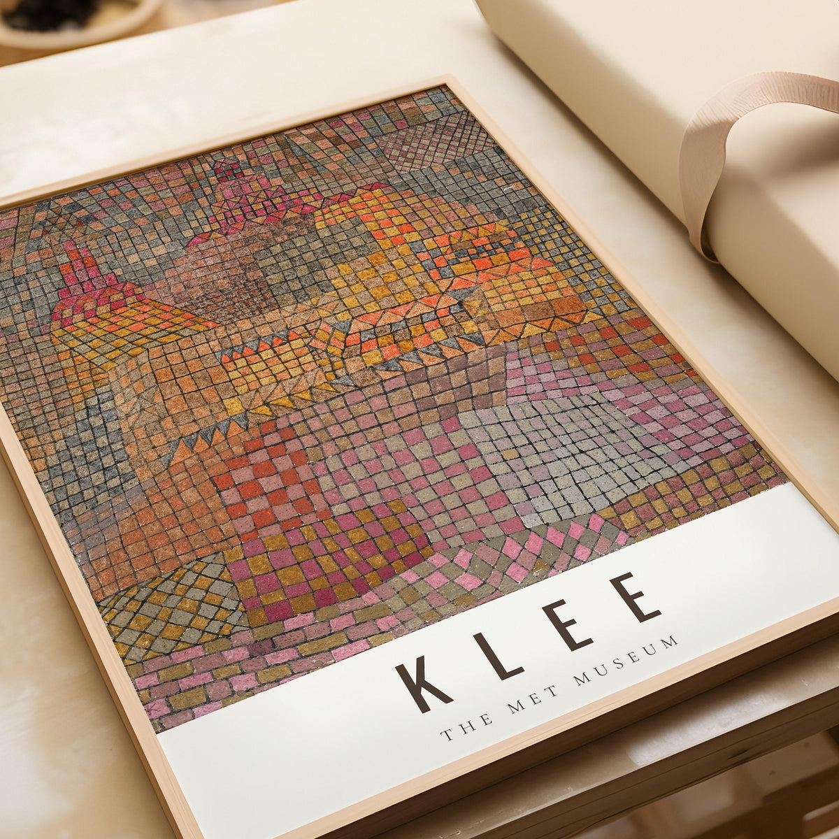 Estampe du château de Paul Klee Stadtburg : Art abstrait moderne, giclée sur papier de gravure