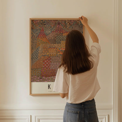 Estampe du château de Paul Klee Stadtburg : Art abstrait moderne, giclée sur papier de gravure
