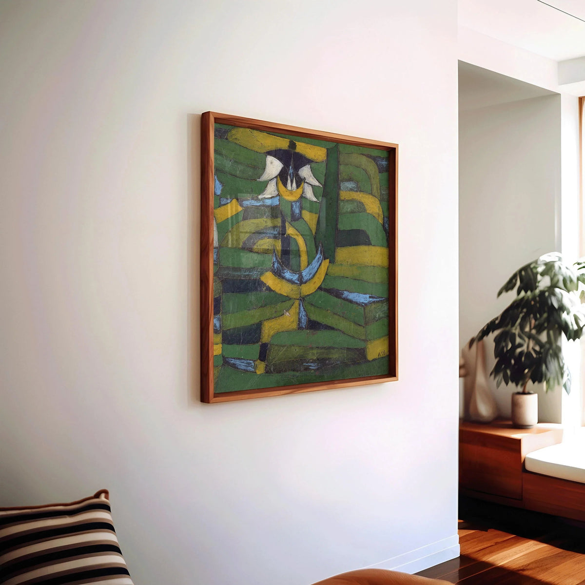 Paul Klee Print: White Blossom Garden, Mid-Century Modern Abstract Art