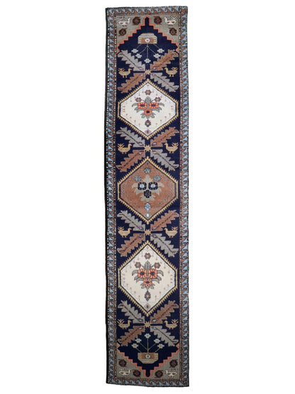 Persian Meshkin Runner Rug | 2' 5" x 11'