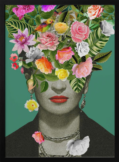 Art mural floral Frida